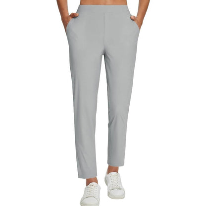 ❤️‍🔥Sommer-Verkauf 50% Rabatt🏆Elastische Damenhose mit hoher Taille und Reißverschlusstaschen