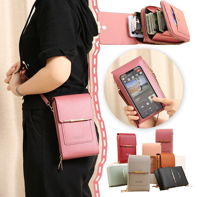 🚚 Massive Nachfüllung läuft! ⚡ 📱 Touchscreen-Messengertasche für Damen – Handy-Ladefach, Diebstahlsicher & Wasserdicht ✨