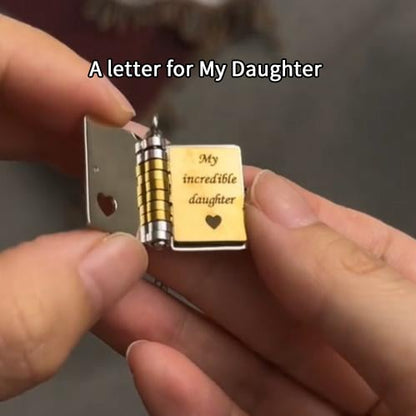 Mein Buch Halskette für Tochter, Sohn oder Liebhaber, Geburtstag Tag Geschenk, Graduierung Schmuck der Liebe