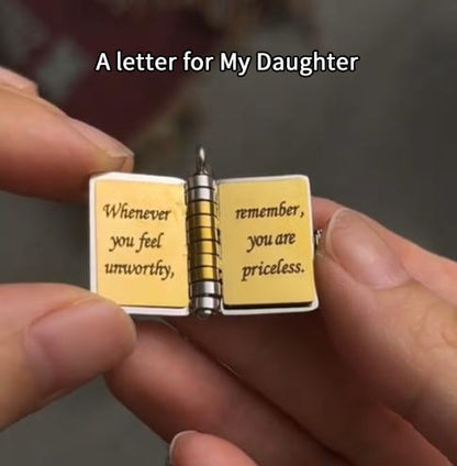 Mein Buch Halskette für Tochter, Sohn oder Liebhaber, Geburtstag Tag Geschenk, Graduierung Schmuck der Liebe