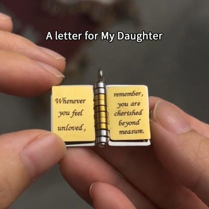 Mein Buch Halskette für Tochter, Sohn oder Liebhaber, Geburtstag Tag Geschenk, Graduierung Schmuck der Liebe
