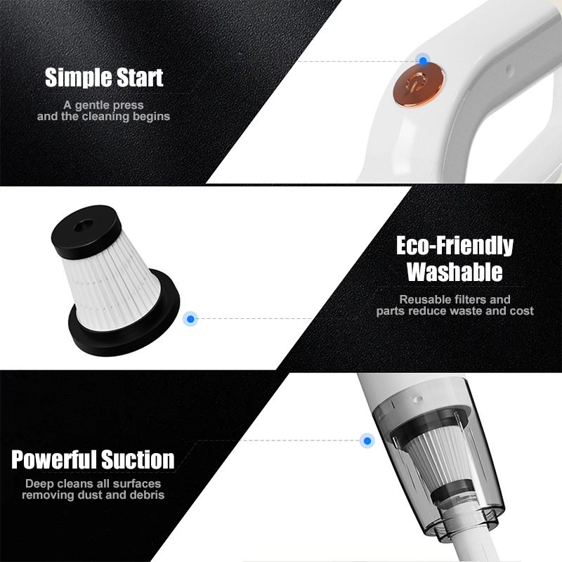 🎅Weihnachts-Sonderangebot🎁Leistungsstarker kabelloser 2-in-1-Staubsauger