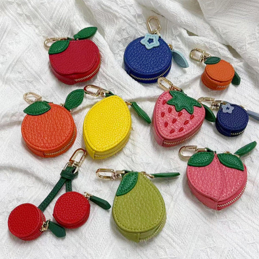 Niedliche fruchtförmige Mini-Münztasche
