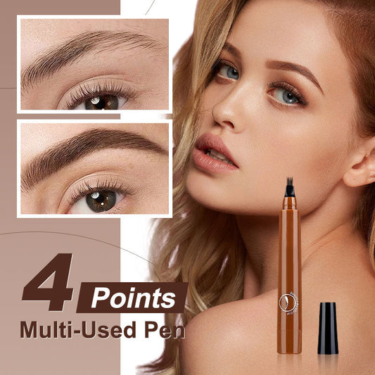 🎁2 zum Preis von 1🔥Wasserfester Vierfach-Stift für Bart und Augenbrauen✨