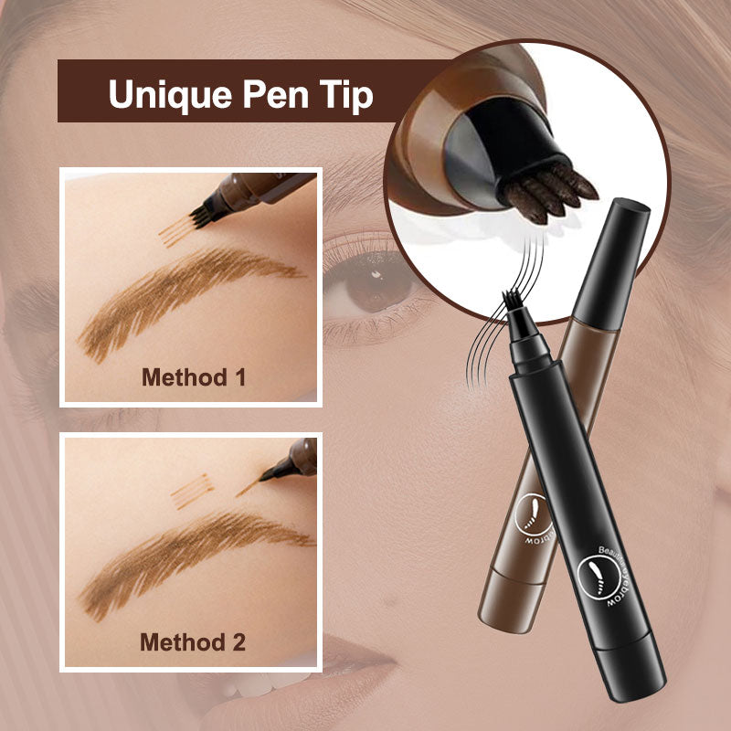 🎁2 zum Preis von 1🔥Wasserfester Vierfach-Stift für Bart und Augenbrauen✨