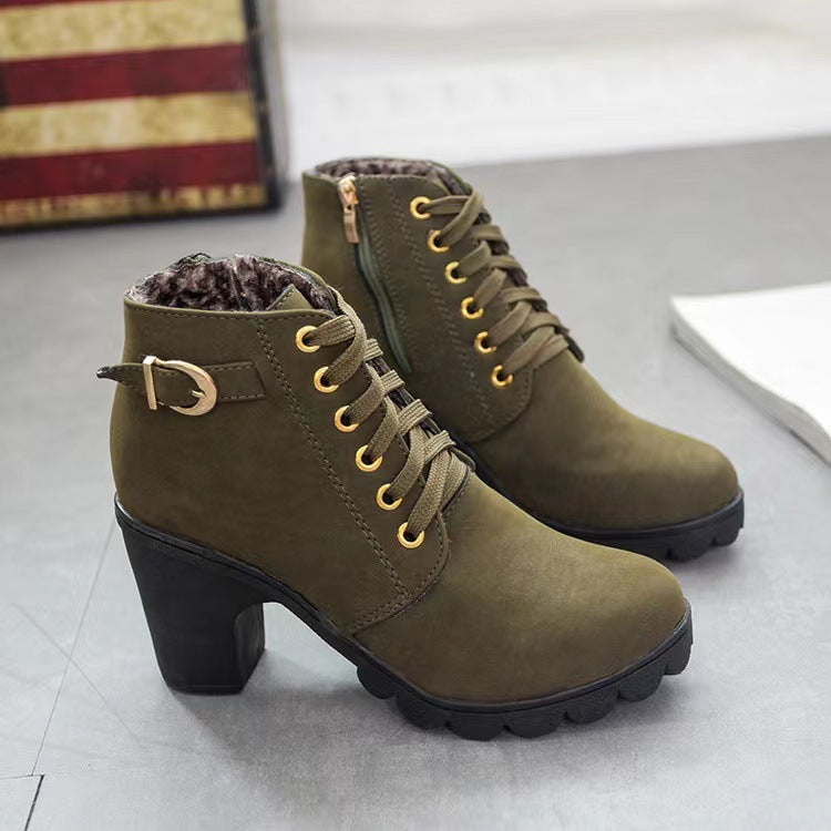 ✨2025 Neuheit für diesen Herbst:Damenstiefel mit klobigem Absatz