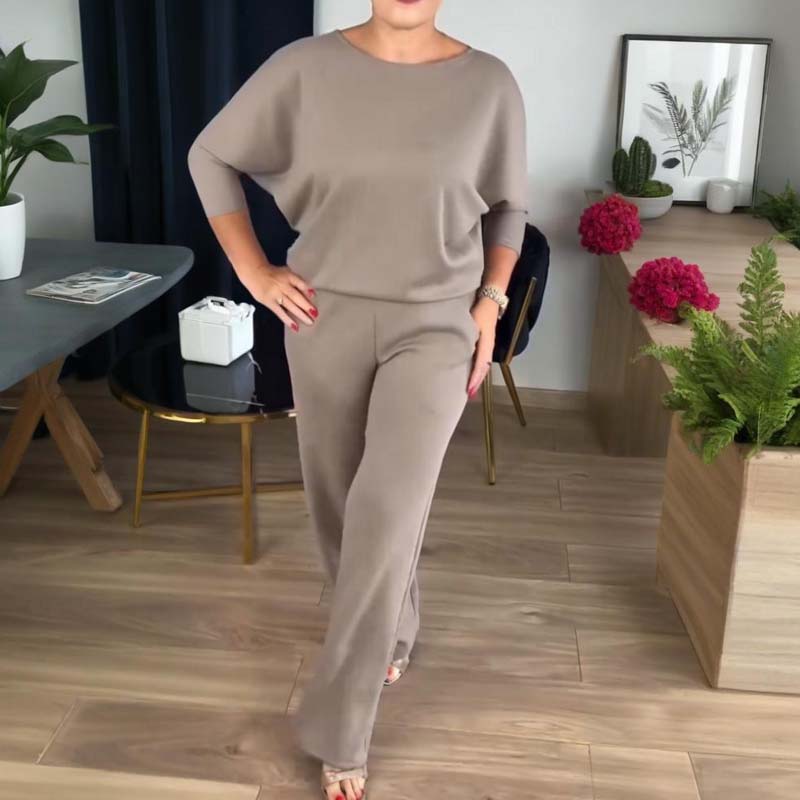 👗 59 % RABATT! ✨Elegantes 3-teiliges Set: Langer Cardigan, Oberteil und Hose