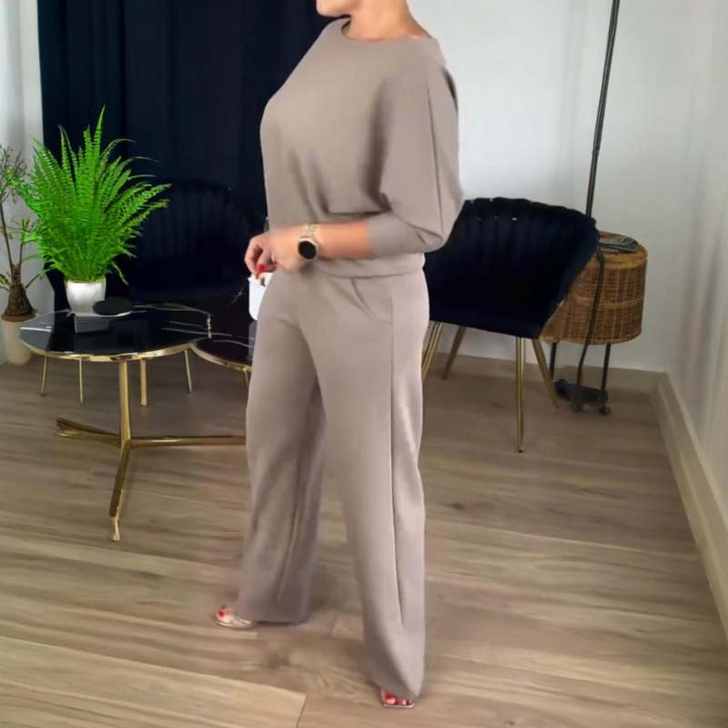 👗 59 % RABATT! ✨Elegantes 3-teiliges Set: Langer Cardigan, Oberteil und Hose