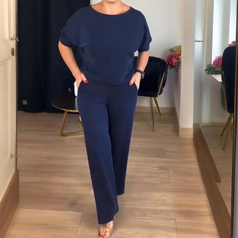 👗 59 % RABATT! ✨Elegantes 3-teiliges Set: Langer Cardigan, Oberteil und Hose