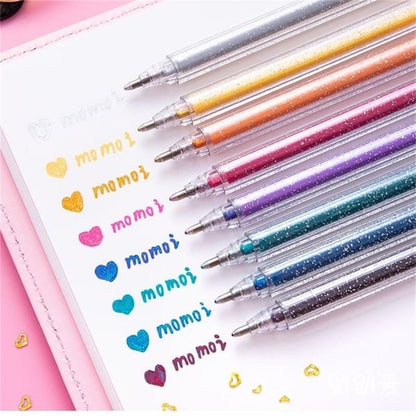 🔥Weihnachtsverkauf – 51 % Rabatt🎨 Set mit glitzernden Gelstiften🎄Leuchtende Farben, grenzenlose Kreativität