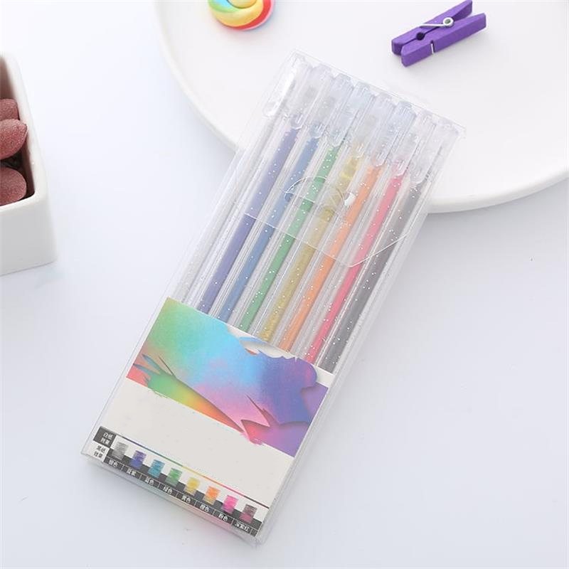 🔥Weihnachtsverkauf – 51 % Rabatt🎨 Set mit glitzernden Gelstiften🎄Leuchtende Farben, grenzenlose Kreativität