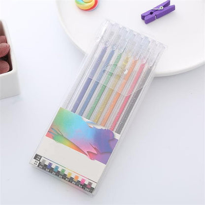 🔥Weihnachtsverkauf – 51 % Rabatt🎨 Set mit glitzernden Gelstiften🎄Leuchtende Farben, grenzenlose Kreativität