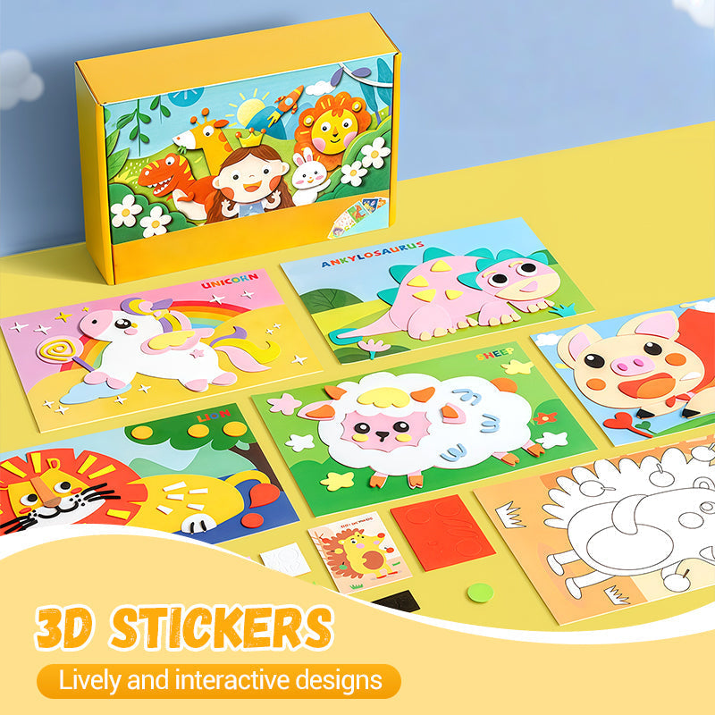⏳Begrenzte Zeit 50% Rabatt💥Kinder DIY 3D EVA Sticker Bastelset