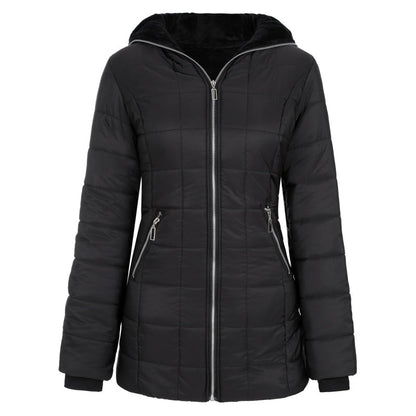 ❄️ LETZTER TAG IM ANGEBOT - 57% RABATT 💖 Damen Kapuzen-Mantel mit Plüschfutter