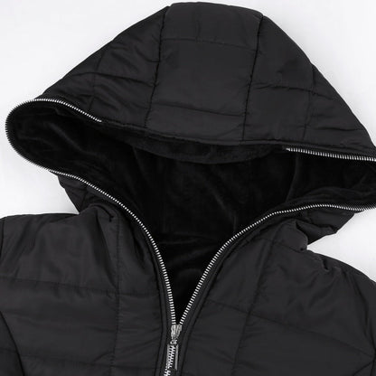 ❄️ LETZTER TAG IM ANGEBOT - 57% RABATT 💖 Damen Kapuzen-Mantel mit Plüschfutter