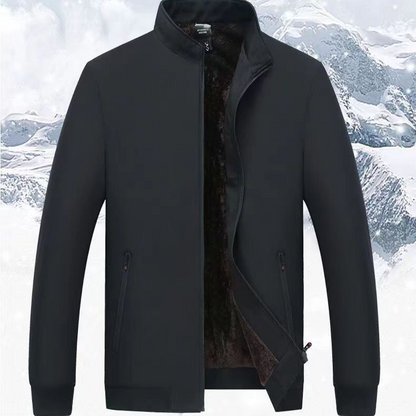 🔥Limitierter Verkauf 50% Rabatt🔥❄️Einfarbige, warme Herrenjacke mit Reißverschluss –💪Knitterfrei, wind-, regen- und schneefest!