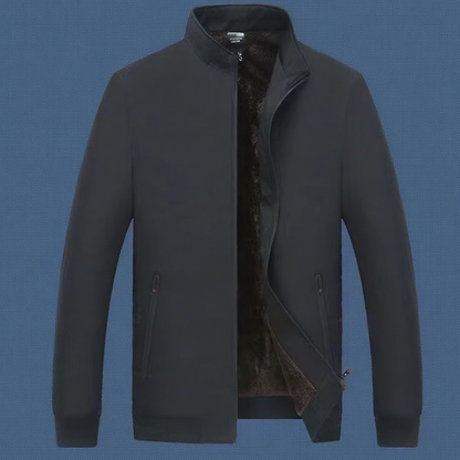 🔥Limitierter Verkauf 50% Rabatt🔥❄️Einfarbige, warme Herrenjacke mit Reißverschluss –💪Knitterfrei, wind-, regen- und schneefest!