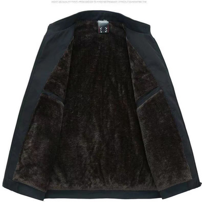 🔥Limitierter Verkauf 50% Rabatt🔥❄️Einfarbige, warme Herrenjacke mit Reißverschluss –💪Knitterfrei, wind-, regen- und schneefest!