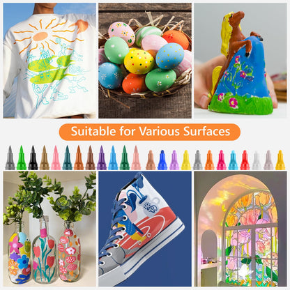 🔥Heißer Verkauf 50 % RABATT🎁Dual-Tip Glitter Marker Pen