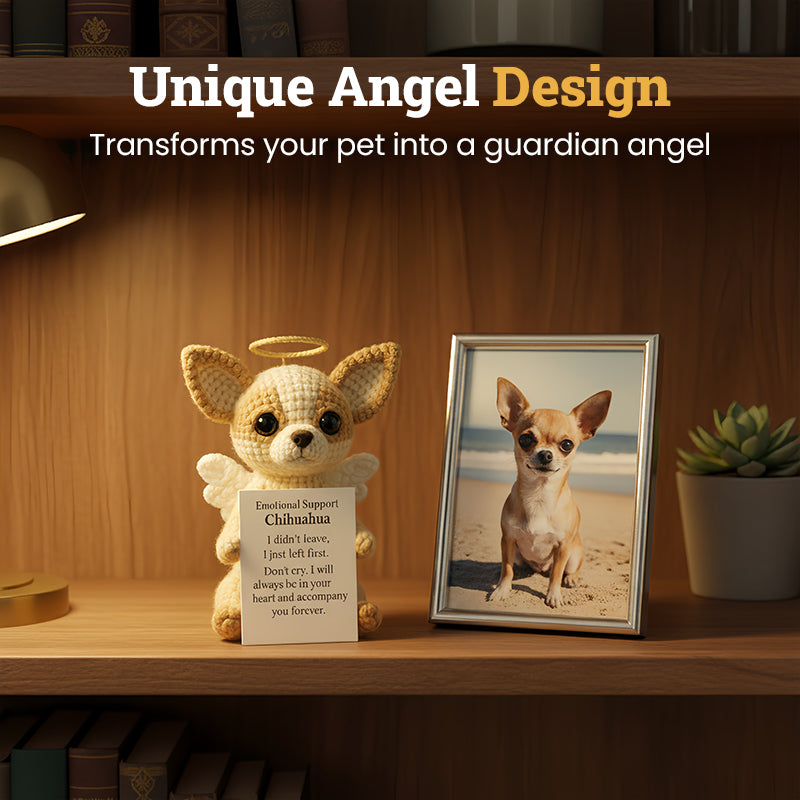 Zarte, gehäkelte Miniatur-Hunde-Andenken