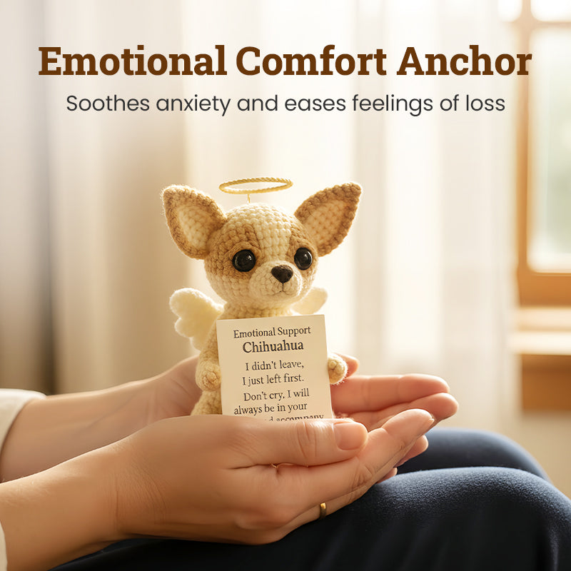 Zarte, gehäkelte Miniatur-Hunde-Andenken