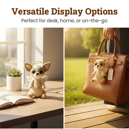 Zarte, gehäkelte Miniatur-Hunde-Andenken