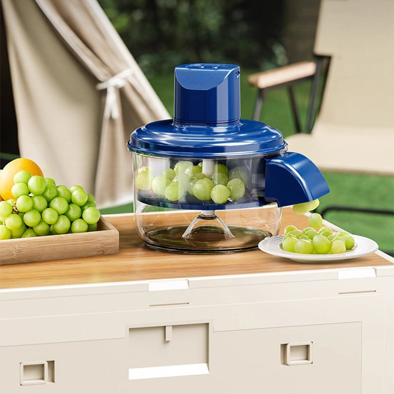 Transparenter elektrischer Schäler für Obst und Gemüse