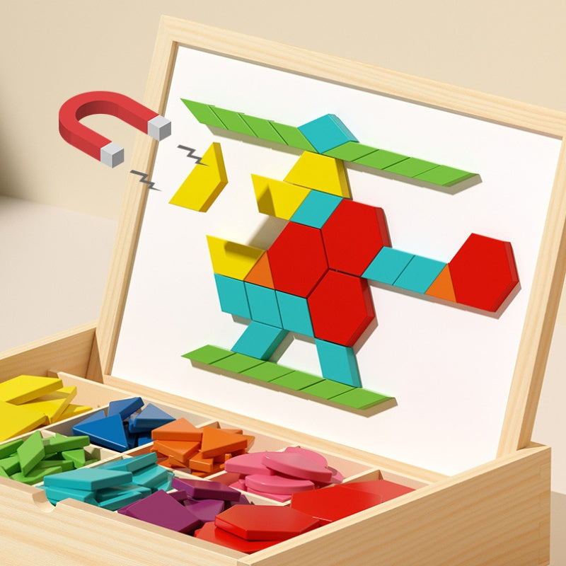🔥Weihnachtsgeschenk-Empfehlungen: 50 % Rabatt🎉Magnetisches Puzzlespiel aus Holz mit Motiven