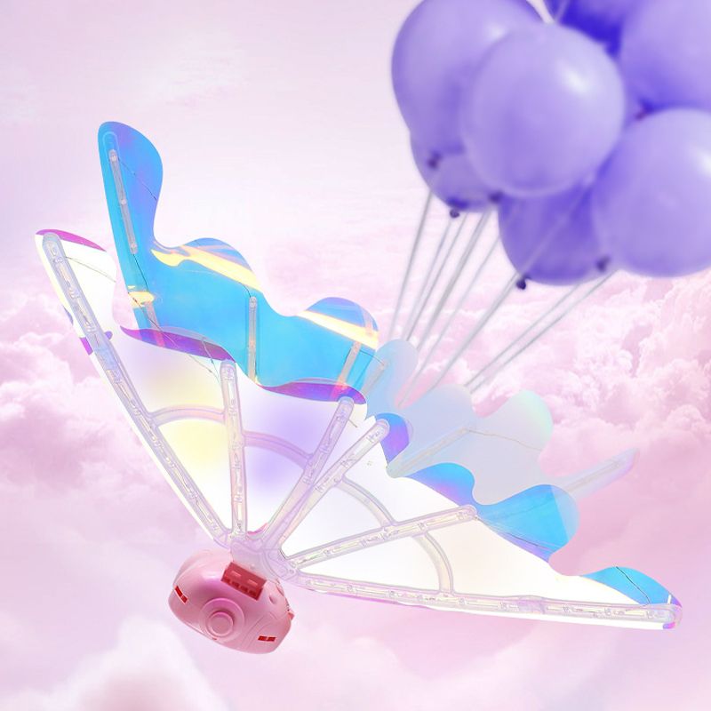 🎄 Weihnachts-Hot Sale 2025 🎁 Aufladbare elektrische Feenflügel mit LED-Lichtern und Musik 🧚‍♀️