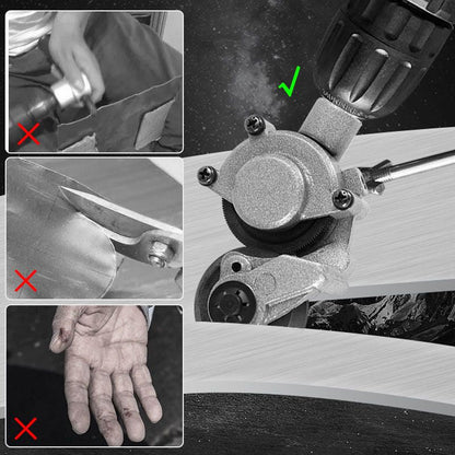 ⚡ Jetzt 50 % RABATT! ✨ Elektrische Bohrmaschinen-Blechschneider – 3-in-1 Werkzeug für Stahl, Aluminium & Kupfer mit lasergeführter Präzision 🔧💥