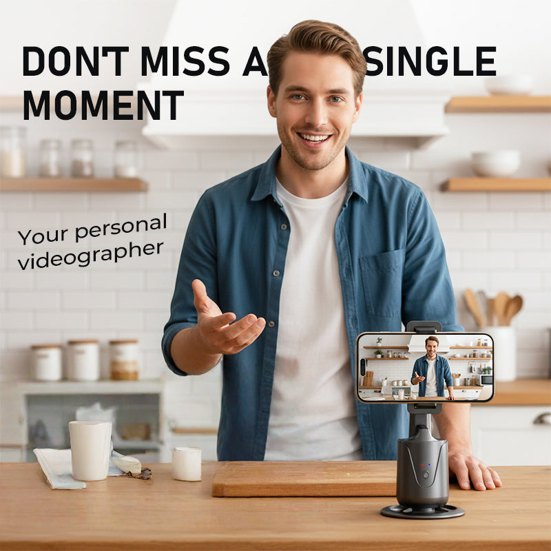 Tragbarer 360°-Handyhalter mit automatischer Nachführung