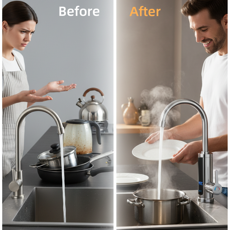 💥2025 Neues Upgrade🔥Durchlauferhitzer-Wasserhahn