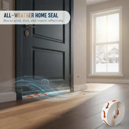 🚪 40% RABATT! 🏠 Selbstklebendes Dichtungsband – Einfach anzubringen, Isoliert Zugluft & Reduziert Lärm ✅