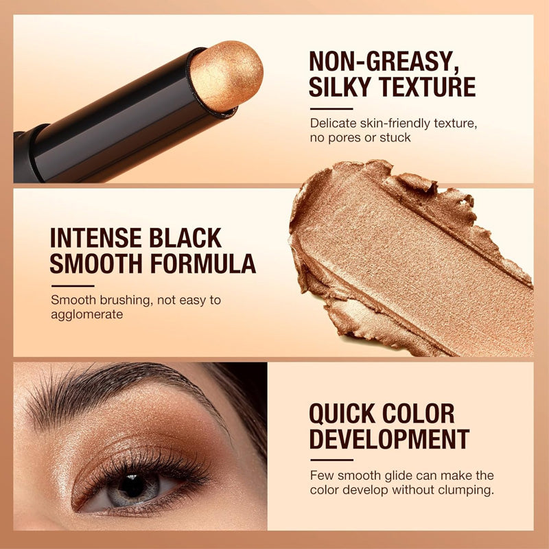 💥Mehr kaufen, mehr gratis bekommen💥Wasserfestes, langanhaltendes Lidschatten-Stift-Set