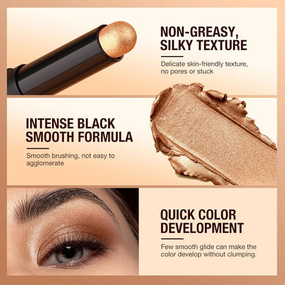 💥Mehr kaufen, mehr gratis bekommen💥Wasserfestes, langanhaltendes Lidschatten-Stift-Set