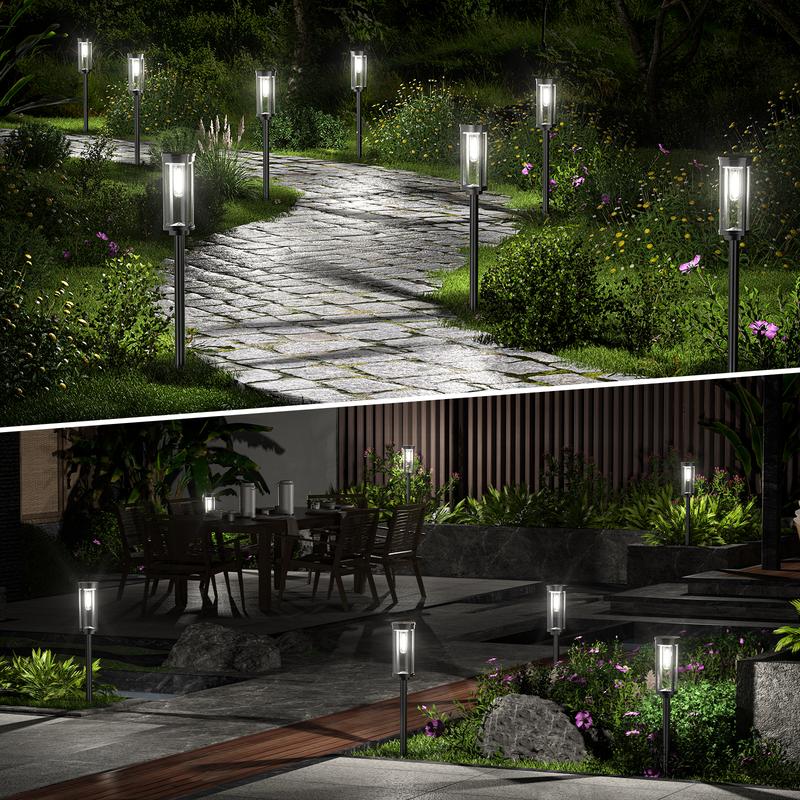 🌞 Solar-Gartenleuchte mit Filament-Optik – Wasserdicht & ideal für Wege und Rasen