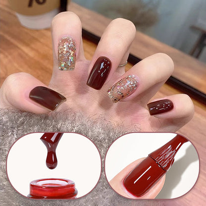 🎄 Weihnachtsaktionen 🎄2 Stück: kostenloser Versand💅Modisches Glitzer-Nagellack-Kombiset in zwei Farben