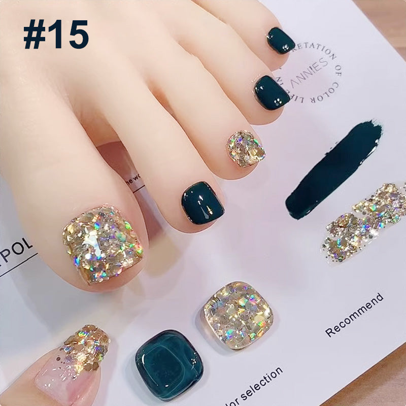 🎄 Weihnachtsaktionen 🎄2 Stück: kostenloser Versand💅Modisches Glitzer-Nagellack-Kombiset in zwei Farben