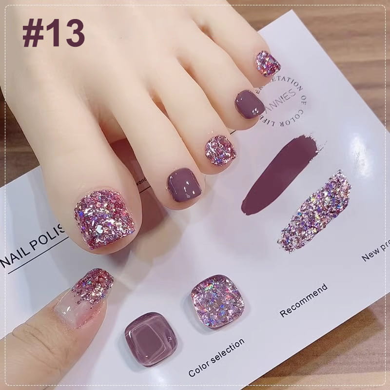 🎄 Weihnachtsaktionen 🎄2 Stück: kostenloser Versand💅Modisches Glitzer-Nagellack-Kombiset in zwei Farben