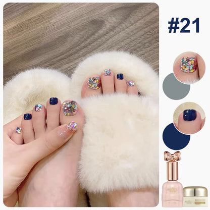 🎄 Weihnachtsaktionen 🎄2 Stück: kostenloser Versand💅Modisches Glitzer-Nagellack-Kombiset in zwei Farben