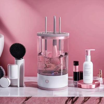 💖 60 % RABATT! ✨ Elektrischer Make-up-Pinselreiniger – 3-minütige Tiefenreinigung, tragbar und leise, über USB aufladbar, perfekt für unterwegs und zu Hause 🌸🚿