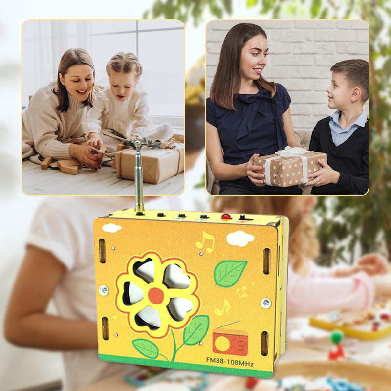 🔥 Black Friday Sale 🎁 Pädagogisches Kinderspielzeug – DIY Mini-Radio