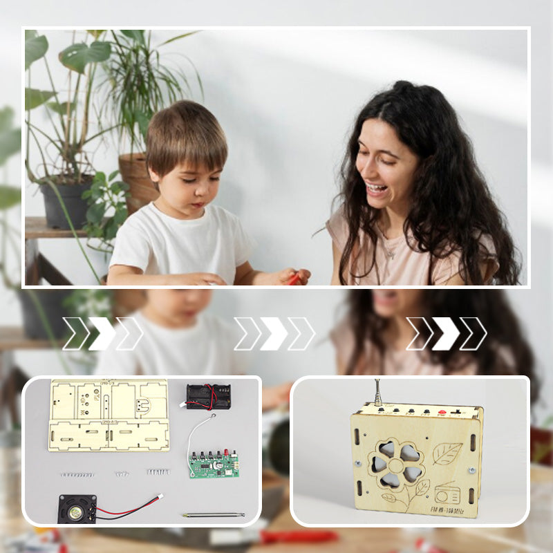 🔥 Black Friday Sale 🎁 Pädagogisches Kinderspielzeug – DIY Mini-Radio