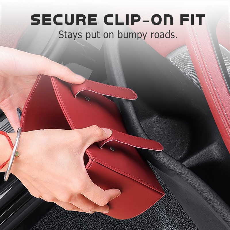 🥳HEISSER VERKAUF 2026🥳💞ÜBER 50.000 VERKAUFT!🚗🧺 50 % RABATT! Getränkehalter aus Leder für die Autotür – Breite Öffnung, Getränke und Handy sind leicht zu erreichen. Sicherer Halt durch Clip-Befestigung. PU-Leder, robust und stilvoll. 🛡️✨