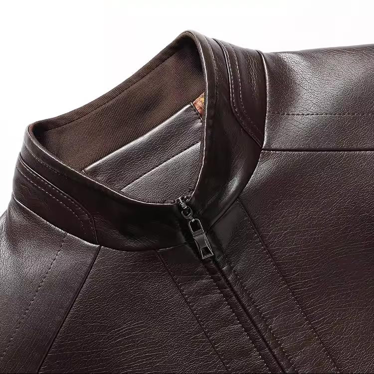 🧥Mit Plüschfutter, Stehkragen und zeitlosem Design für stilvolle Wärme und Vielseitigkeit