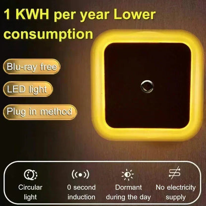 😍Zeitlich begrenzter Rabatt 50% 💥 LED-Smart-Nachtlicht mit Lichtsensor – Automatisch & energiesparend | Sanftes, augenfreundliches Licht!