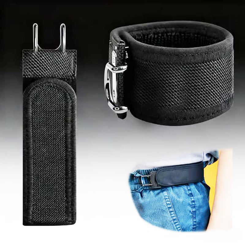 2er-Set taktische Gürtel aus Metall mit elastischem Haken (Unisex) – unsichtbares Design ohne patentierte Schnalle | Weicher, verstellbarer Seitengürtel