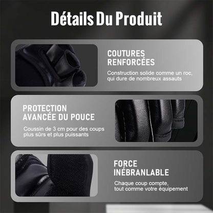 Boxhandschuhe mit Handgelenkstütze und Stoßdämpfung