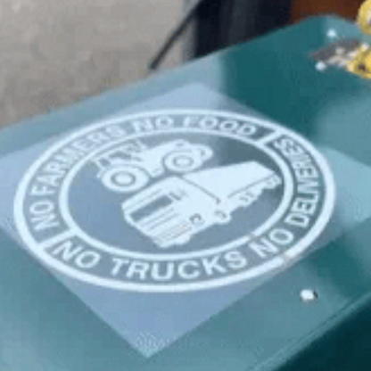 ⚡⚡50% RABATT!!! 🚜Auto-Aufkleber: 🌾Keine Bauern, keine Lebensmittel – keine LKWs, keine Lieferungen🚛