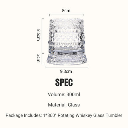 360° drehbarer Whisky-Glasbecher